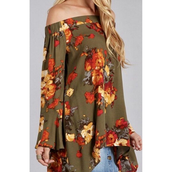 Blu Pepper Tops - Blu Pepper Women Size S Flora Long Sleeve Blouse Boho Peasant Feminine